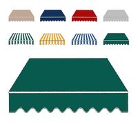 Retractable Replacement Canopy Fabric 4x3m (13x10ft) for Patio Awning Green Protective Cover for Outdoor e Compatible with 2.5x2m & 3.5x2.5m Awnings