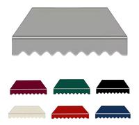 Retractable Replacement Canopy for Patio 8x7ft Waterproof Polyester Fabric Ideal for Shops Restaurants and Gardens - Gray Fits 8ft 10ft 12ft 13ft 15ft Nings.