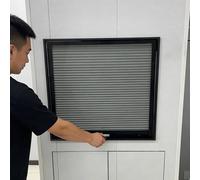 Retractable Roll Up Cabinet Door with Metal Track, Custom Tambour Panel, Fabric Accordion Folding Door for Kitchen and Wardrobe