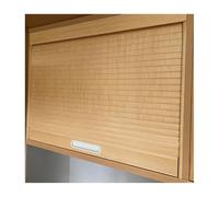 Retractable Roll Up Tambour Door for Cabinets Closets & WardrobesCommercial Grade Sliding Track System for RV & Storage (60x86cm / 23.6x33.8in)