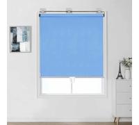 Retractable Roller Shades for Windows Blackout Sunshade Various Sizes (40150cm) Cordless Insulated Blue 147x150cm/58x59inPerfect for Privacy and Light Control