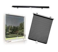 Retractable Roller Window Shades, No Drilling Blackout Roller Shades Blind With Suction Cups, 68x125cm 45x150cm 75x190cm Temporary Window Cover Curtain For Home Bedroom Car(W40*H80cm)