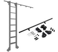 Retractable Rolling Library Ladder Hardware Kit for Bookshelf Organization and Easy Access