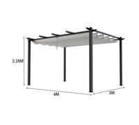 Retractable Roof Aluminium Pergola