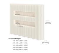 Retractable Room Dividers - Folding s & Freestanding Partitions with Shelves for Home, Office & Studio - 4x2.6m / 13.12x8.53ft Room Separator