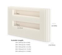 Retractable Room Dividers - Folding s & Freestanding Partitions with Shelves, Ideal for Home Office & Studio Use (16.4x6.56 ft)