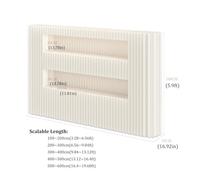 Retractable Room Dividers with Shelves - Folding s & Partitions, Freestanding Room Separator for Home, Office & Studio (4x1.8 m / 13.12x5.9 ft)