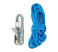 Retractable Rope Roller Ratchet Straps Set, Knot-Free Camping Rope Tightening Tool with Cam Lock, Paracord Ropes Pulley Tensioner Clips, 1 Pack Outdoor Tools