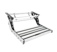 Retractable RV Step with 12V LED Light, Non-Slip Surface, 330 LBS Capacity for Safe Entry and Exit in Travel Camping Trailers