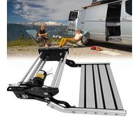 Retractable RV Steps, Electric with LED Lighting, 440 lbs Capacity, Foldable Aluminum Frame, Non-Slip Surface for RV Camper Van Caravan 12V