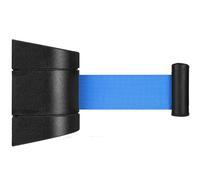 Retractable Safety Barrier Belt - Wall-Mounted Queue Control Rope 2M (6.6FT) for Playground Park & Hotel Crowd Management Blue Adjustable Length Options