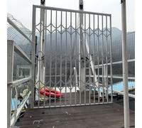 Retractable Safety Barrier for Balcony, Customizable Outdoor Door Guard, 160x230 cm, Quick Exit Window Railing, Ideal for Child and Pet Safety, Durable and Easy to Install