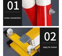 Retractable Safety Barrier - Heavy-Duty Foldable Traffic Control for Pedestrian Management Ideal for Events Crowds & Public Gatherings - Portable & Durable Solution