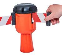 Retractable Safety Belt Barrier for Traffic Cones - Portable Traffic Control Solution Easy to Use Ideal for Pedestrian Safety Area Management & Crowd Control