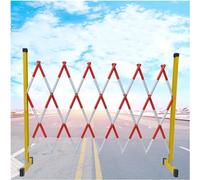 Retractable Safety Gate Retractable Traffic Barrier Folding Portable Scissor Gate for Outdoor Road Garage Construction Expandable Metal Barricade,1.2 * 2.5m