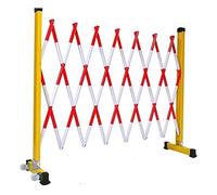 Retractable Safety Gate,Traffic with Swivel Wheels for Easy Movement,Metal Railing,Suitable for Outdoor Use and Shopping Malls(Color2,1.2x4m)