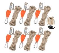 Retractable Safety Rope Kit, Multi-Use Locking Strap, High Strength Camping Fastening Line, Visible At Night | Safe Anchor Assembly System Support Structure