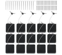 Retractable Security Cable Lock, Self-Adhesive Hardware Cable Lock For Microphones, Speakers, Remotes, Curved Products, 15 Packs 39-Inch Anti-Lost Cable Locks For Remote Control, Adjustable Length