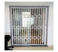 Retractable Security Fence for Sliding Doors 210-230cm High Anti-Theft Window Barrier for Home Apartments and Dorms - Lockable Grill Gate 31.5" W x 63" H / 80 x 160cm