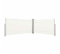 vidaXL Retractable Side Awning 160x600cm Cream Outdoor Windscreen Sunshade