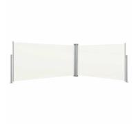 Retractable Side Awning 160x600cm Cream Outdoor Windscreen Sunshade vidaXL