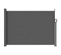 Retractable Side Awning Anthracite 160x300cm Polyester Steel Ground Fix Privacy
