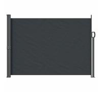 Retractable Side Awning Black 100% Polyester Steel Frame UV Water-Resistant Easy