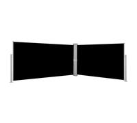 Retractable Side Awning Black 160x600cm Outdoor Windscreen Sunshade vidaXL