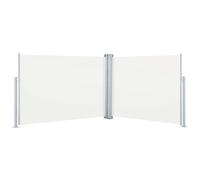 vidaXL Retractable Side Awning Cream 100 x 1000 cm UK NEW