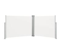 vidaXL Retractable Side Awning Cream 140x1000 cm NEW