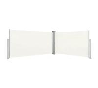 Retractable Side Awning Cream 160x600cm Polyester Fabric Steel-Alu Frame UVproof