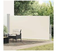 Retractable Side Awning Cream 170x300 cm PU Coated Fabric Steel Cassette Cover