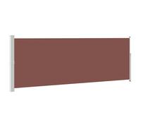 vidaXL Retractable Side Awning 160x500cm Brown Garden Privacy Screen Blind