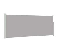 vidaXL Patio Retractable Side Awning 160x300cm Grey Outdoor Terrace Sunshade