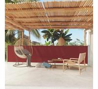 vidaXL Patio Retractable Side Awning 117x600 cm CreamNew