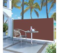 (brown, 140 x 300 cm) vidaXL Patio Retractable Side Awning Outdoor Privacy Screen Canopy Sunshade