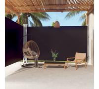 vidaXL Retractable Side Awning Blue 220x600 cm UK HOT
