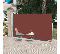 vidaXL Patio Retractable Side Awning 160x300 cm Brown UK