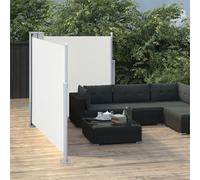 vidaXL Retractable Side Awning Cream 100cm Garden Sun Privacy Screen Sunshades