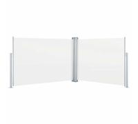 vidaXL Retractable Side Awning Cream 100x1000 cm, Cream