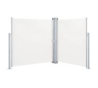 vidaXL Patio Retractable Double Side Awning 170x600cm Cream Sunshade Shelter