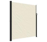 vidaXL Retractable Side Awning Outdoor Privacy Screen Shade Cream 220x300 cm