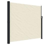 vidaXL Retractable Side Awning Outdoor Privacy Screen Shade Cream 180x300 cm