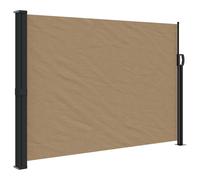 (taupe, 140 x 300 cm) vidaXL Retractable Side Awning Outdoor Privacy Screen Balcony Sunshade Shelter