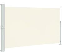 Retractable Side Awning - Outdoor Privacy Screen & Shade Divider For Patio, Deck, Garden - Durable Powder-coated Frame, Easy Manual Operation Cream 70.9 x 118.1 in