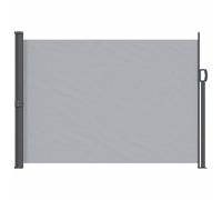 Retractable Side Awning Grey 100% Polyester PU Coated Steel UV Waterproof Ground