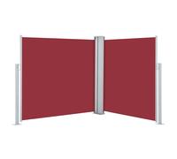 Retractable Side Awning Red 100x600cm Garden Screen Sunshade Shelter vidaXL