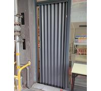 Retractable Sliding Door, Accordian Folding Gate for Indoor Outdoor, Locking Concertina Door for Basement Hallway Pantry