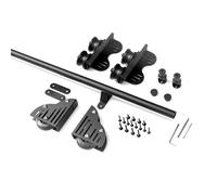 Retractable Sliding Ladder Mounting Kit, Heavy Duty Rolling Hardware with Roller Tracks for Home Office and Library Use