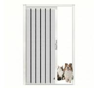 Retractable Sliding Screen Door, No Drilling Interior Accordion Folding Screen Door with Lock & Aluminum Frame, Customize Heavy Duty Room Divider Mesh Panel for Front/Back Patio Garage